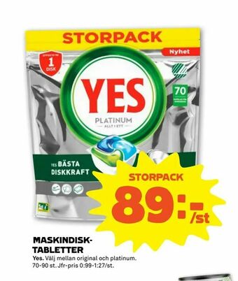 Stora Coop Maskindisktabletter erbjuda