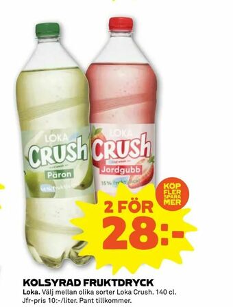 Stora Coop Kolsyrad fruktdryck erbjuda