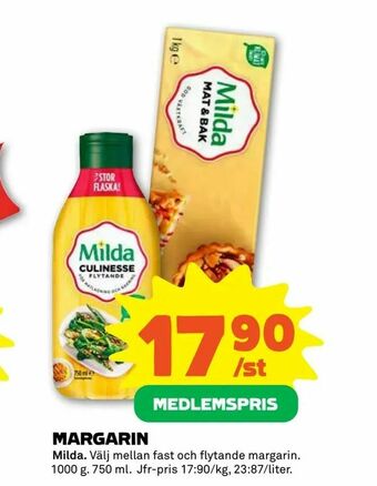 Stora Coop Margarin erbjuda