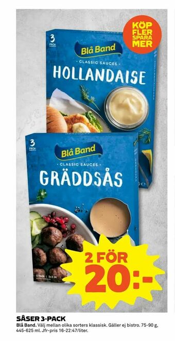 Coop Extra Såser 3-pack erbjuda