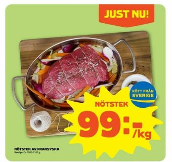 Coop Forum Nötstek av fransyska erbjuda