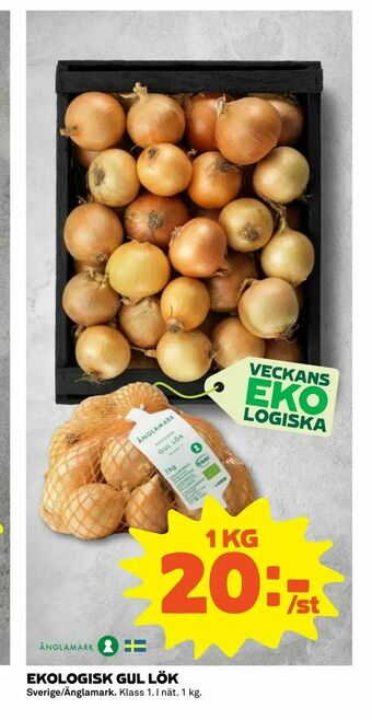 Coop Extra Ekologisk gul lök erbjuda