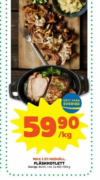 Coop Forum Fläskkotlett erbjuda