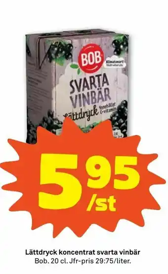 Coop Forum Lättdryck koncentrat svarta vinbär erbjuda