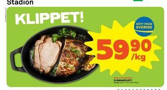 Stora Coop Fläskkotlett erbjuda