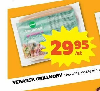 Stora Coop Vegansk grillkorv erbjuda