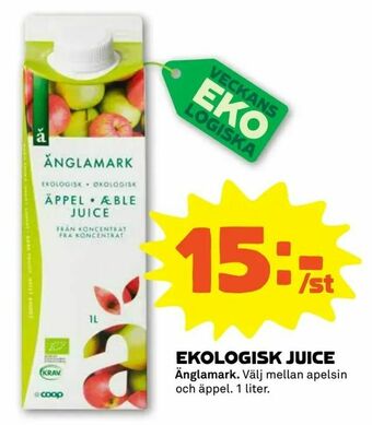 Stora Coop Ekologisk juice erbjuda