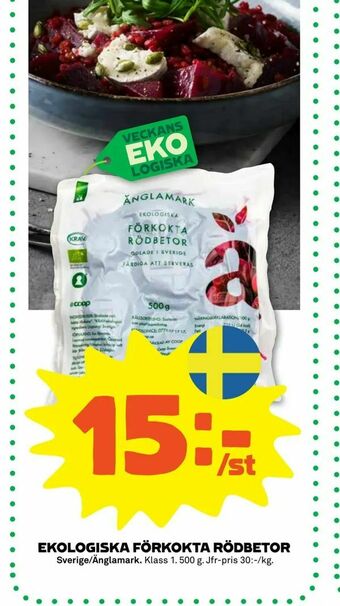 Stora Coop Ekologiska förkokta rödbetor erbjuda