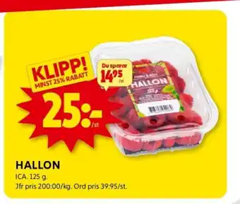 ICA Kvantum HALLON erbjuda