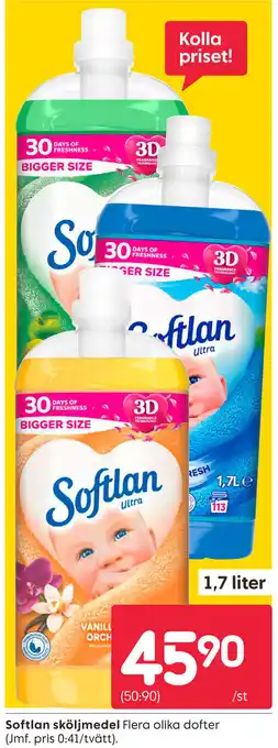 Rusta Softlan sköljmedel erbjuda