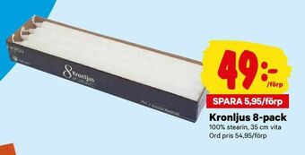 City Gross Kronljus 8-pack erbjuda