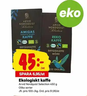 City Gross Ekologiskt kaffe erbjuda