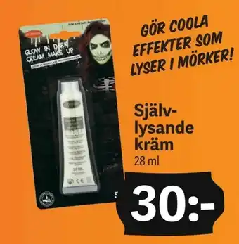 Självlysande kräm