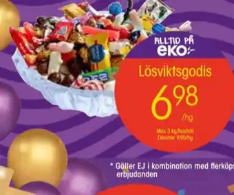 EKO lösviktsgodis erbjuda