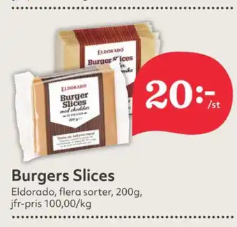 Hemköp Eldorado burger slices erbjuda