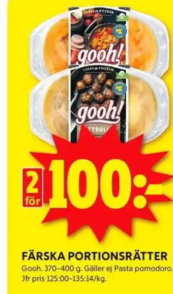 ICA Kvantum Gooh färdigrätter erbjuda