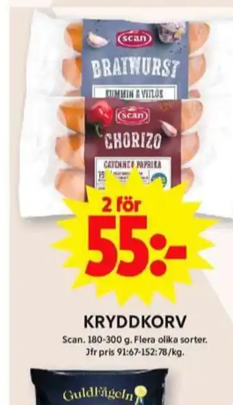 ICA Maxi Scan bratwurst erbjuda