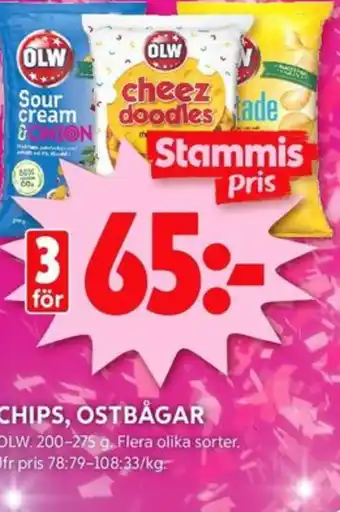 ICA Kvantum Olw chips erbjuda