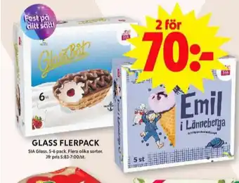 ICA Maxi Sia glassbåtar erbjuda