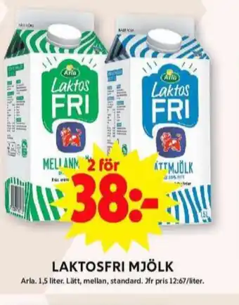ICA Maxi Arla lättmjölk erbjuda