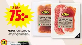 ICA Maxi Zeta prosciutto erbjuda