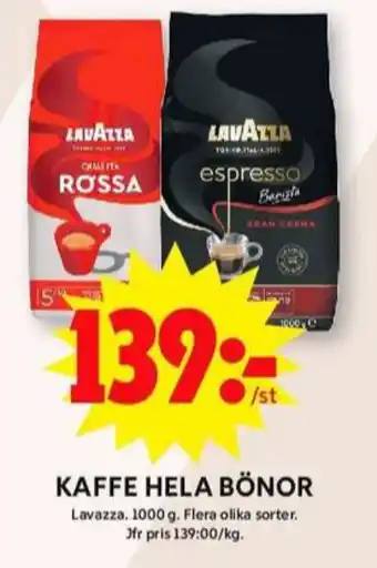 ICA Maxi Espresso barista kaffebönor erbjuda