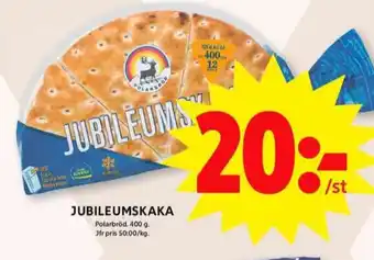 ICA Maxi Jubileumskaka vetekakor erbjuda