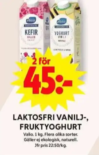 ICA Maxi Valio yoghurt erbjuda