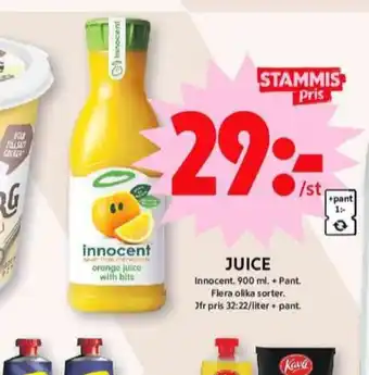 ICA Maxi Innocent juice erbjuda