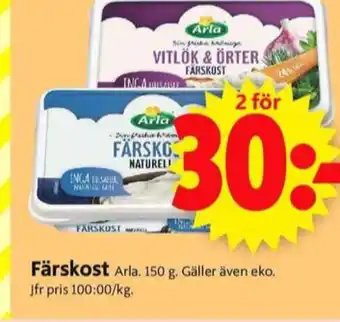ICA Supermarket Arla färskost erbjuda