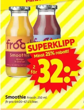 ICA Supermarket Froosh smoothie erbjuda