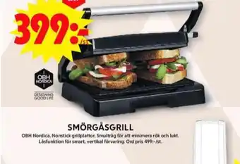 ICA Maxi Obh nordica smörgåsgrill erbjuda