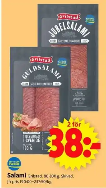 ICA Supermarket Grilstad salami erbjuda