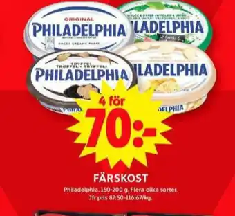 ICA Maxi Philadelphia färskost erbjuda