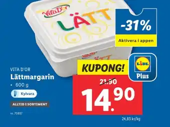 Lidl Vita dor lättmargarin erbjuda