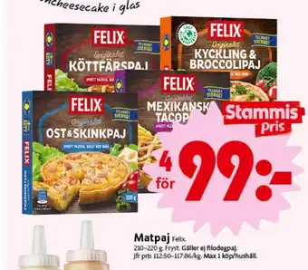 ICA Nära Felix matpajer erbjuda
