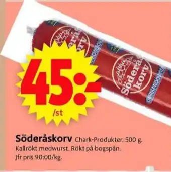 ICA Supermarket Söderåskorv medwurst erbjuda
