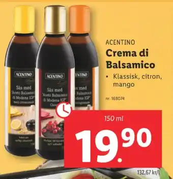Lidl Acentino balsamvinäger erbjuda