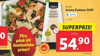 Lidl Deluxe grana padano erbjuda