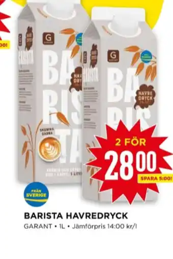 Willys Barista havredryck erbjuda