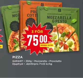 Willys Garant pizza erbjuda