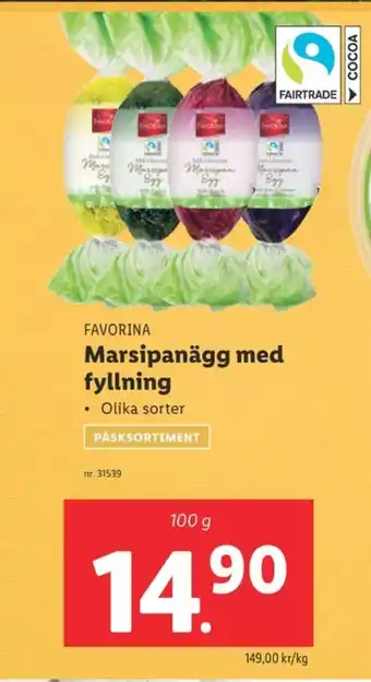 Lidl Favorina påskägg dark chocolate erbjuda