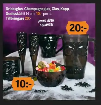 DollarStore Dricksglas, Champagneglas, Glas, Kopp erbjuda