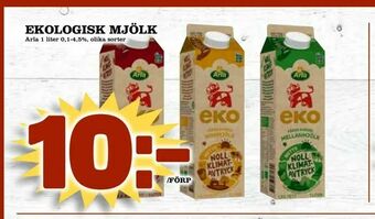 Matdax Ekologisk mjölk erbjuda