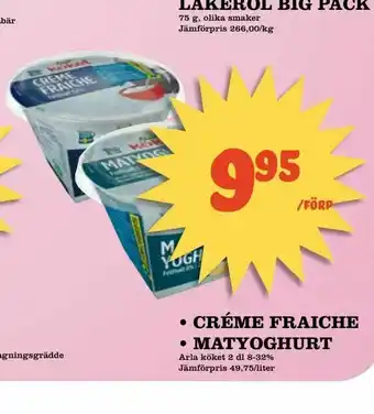 Matdax • créme fraiche • matyoghurt erbjuda