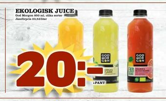 Matdax Ekologisk juice erbjuda