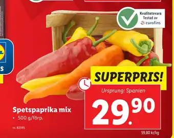 Lidl Spetspaprika mix erbjuda