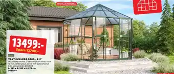 Jem&Fix VÄXTHUS HERA 9000 - 9 M² erbjuda