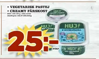 Matvärlden Tensta vegetarisk pastej • creamy färskost erbjuda