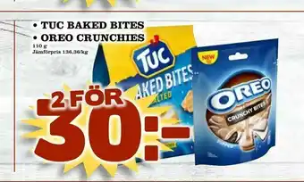 Matvärlden Tensta tuc baked bites • oreo crunchies erbjuda